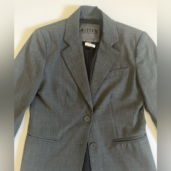Bitten By Sarah Jessica Parker Gray Blazer SZ Small 🩶 - Picture 3 of 12